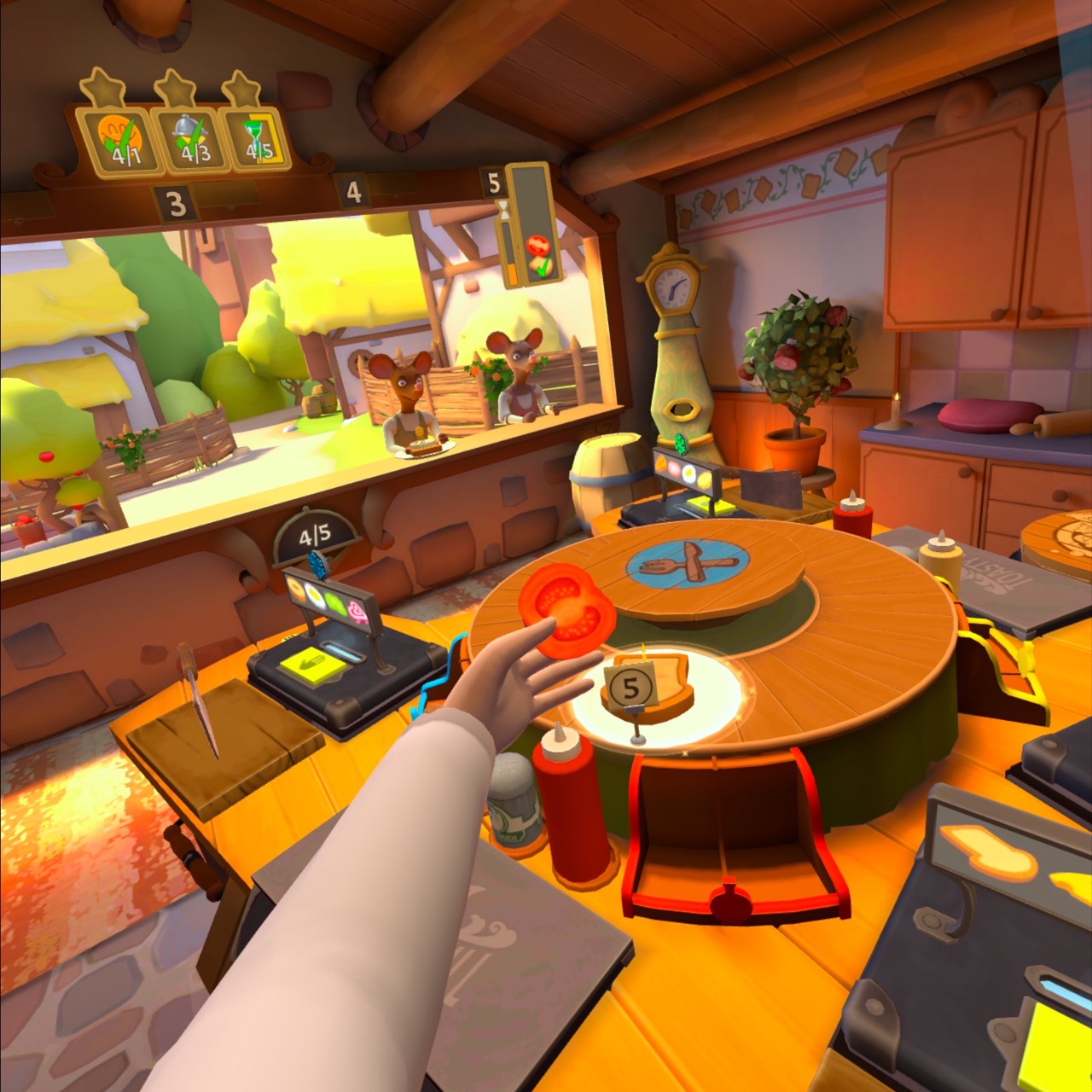 Cook Out serves up numerous levels, multiple achievements to unlock, and crucially, endless possibilities for fun and frivolity with friends and family in virtual reality.