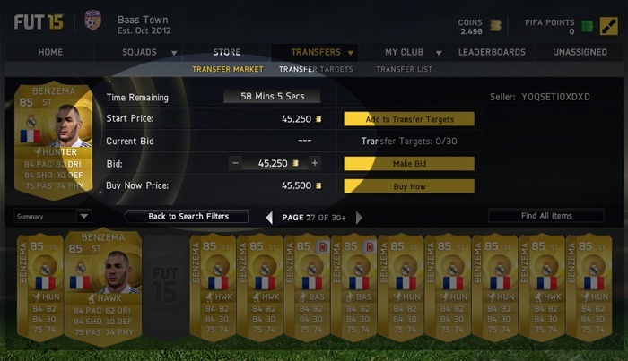 
On this website you'll find the best FIFA 15 Ultimate Team trading tips.