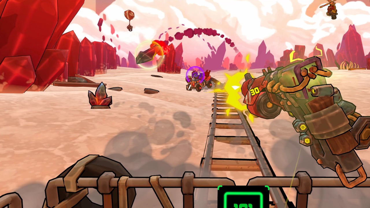 The formula remains a straightforward rail-shooter, but Gazzlers' unfaltering energy and style had me continually coming back for more crazed combat on the Gazzlers Express.