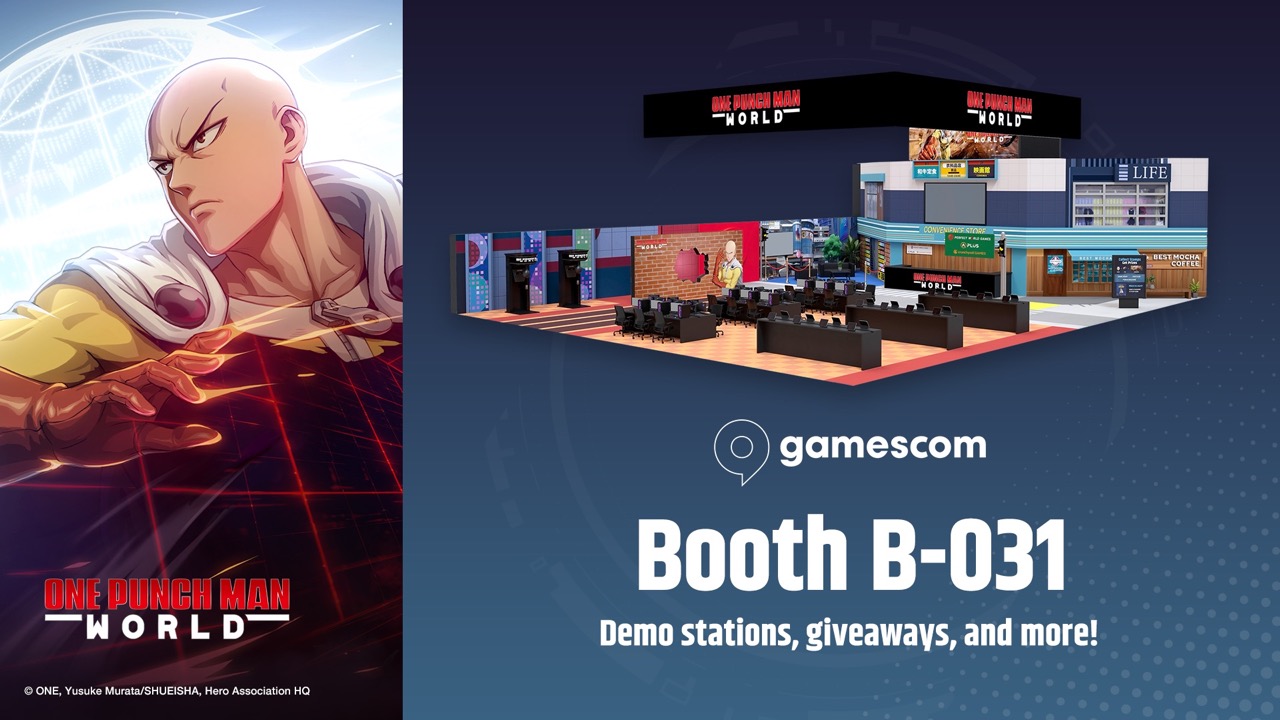 From August 23rd to 27th, A PLUS JAPAN, a worldwide publisher of hit anime games, and Crunchyroll Games, the interactive division of the global leader in anime, will join forces at Gamescom in Cologne, Germany to give event goers an early hands-on preview of the highly anticipated online action game One Punch Man: World.